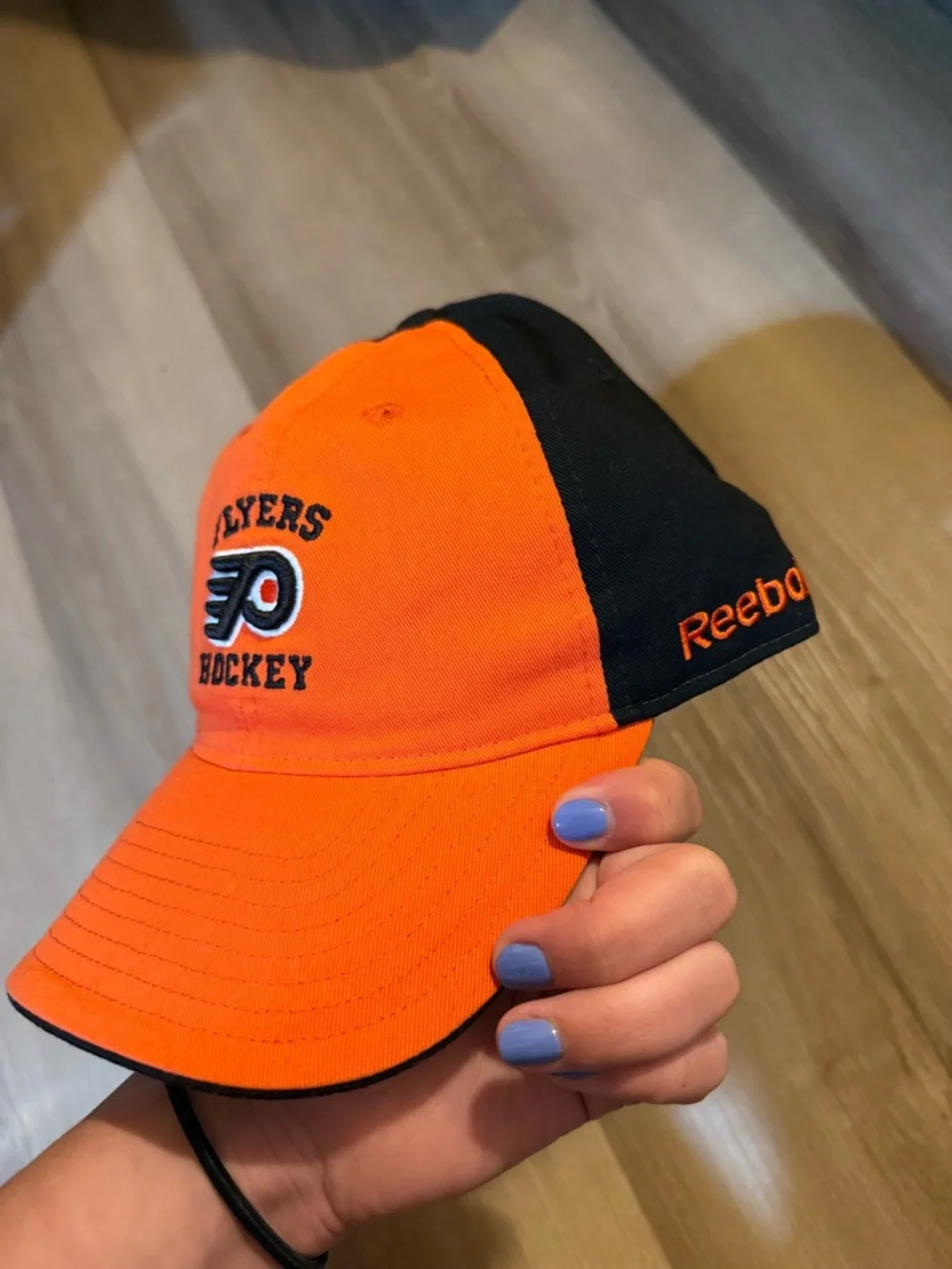 NHL Flyers Orange and Black Embroidered Cap